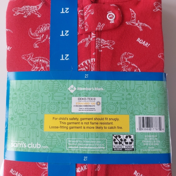 Members' Mark 4 piece Footie Pajama Set - Picture 3 of 6